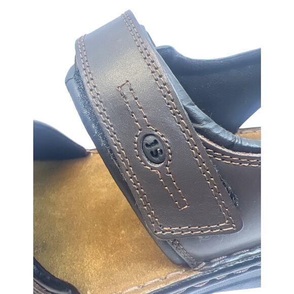 Josef Seibel Rafe Sandals Mens 10.5 EU 44 Dakota Brown Leather Straps 10104 main image 6